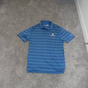 Glenview Champions Country Club Under Armour Men Polo Shirt Heat Gear Sz M Loose